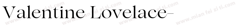 Valentine Lovelace字体转换